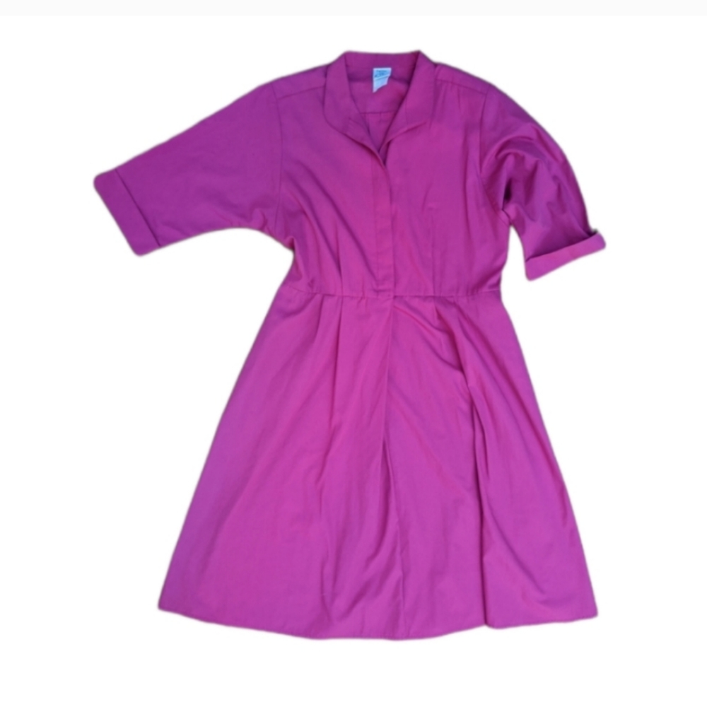 Vintage Petites by Willi Pink House midi dress 14